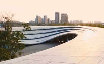 Looking Forward to the Haikou Xixiu Park Visitor Center by MUDA Architects