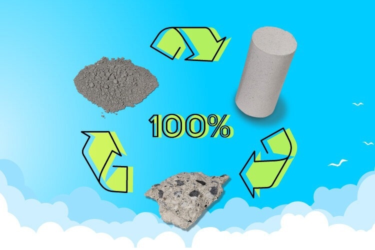 A Novel, Energy-Efficient Way to Recycle Concrete